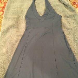 Sexy Patagonia slate blue halter dress